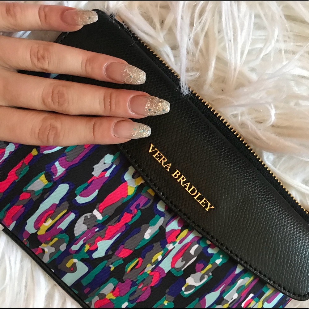 vera bradley leather wristlet